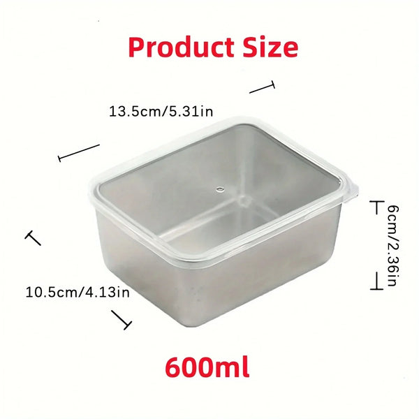 Eco-Friendly Stainless Steel Food Storage Set – Leakproof, Reusable & Perfect for On-the-Go