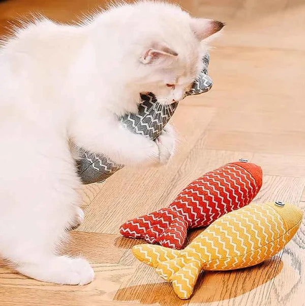 Catnip Fish Toy – Interactive Plush Simulation Fish for Cats & Kittens