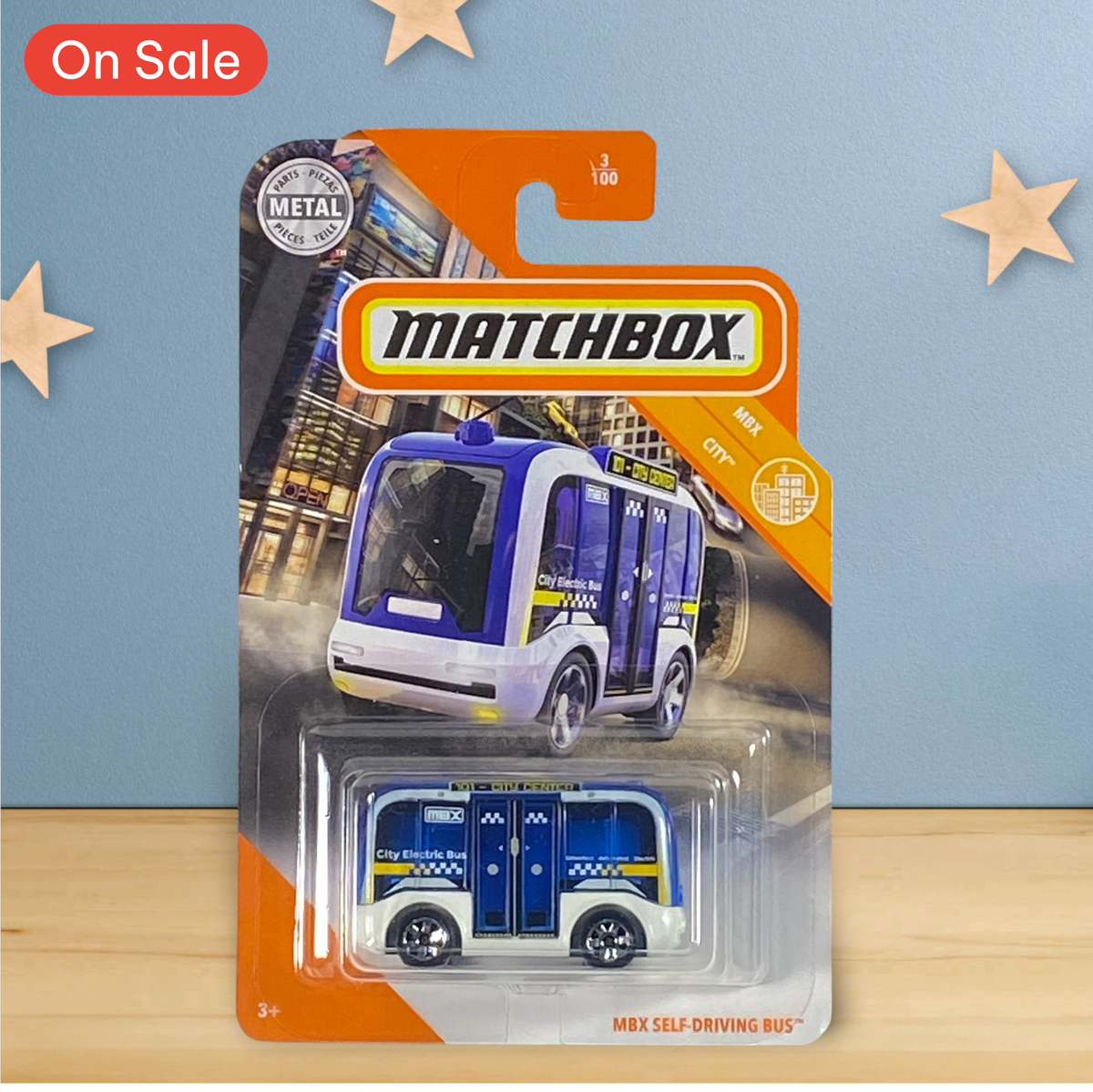 Matchbox MBX Self-Driving Bus - MBX City Series 3/100