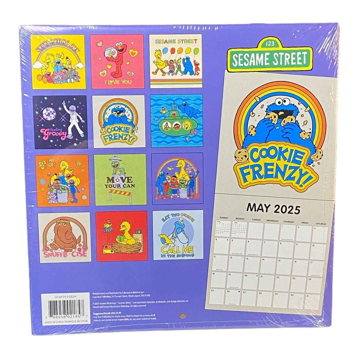Sesame Street Calendar 2025 16-Month W