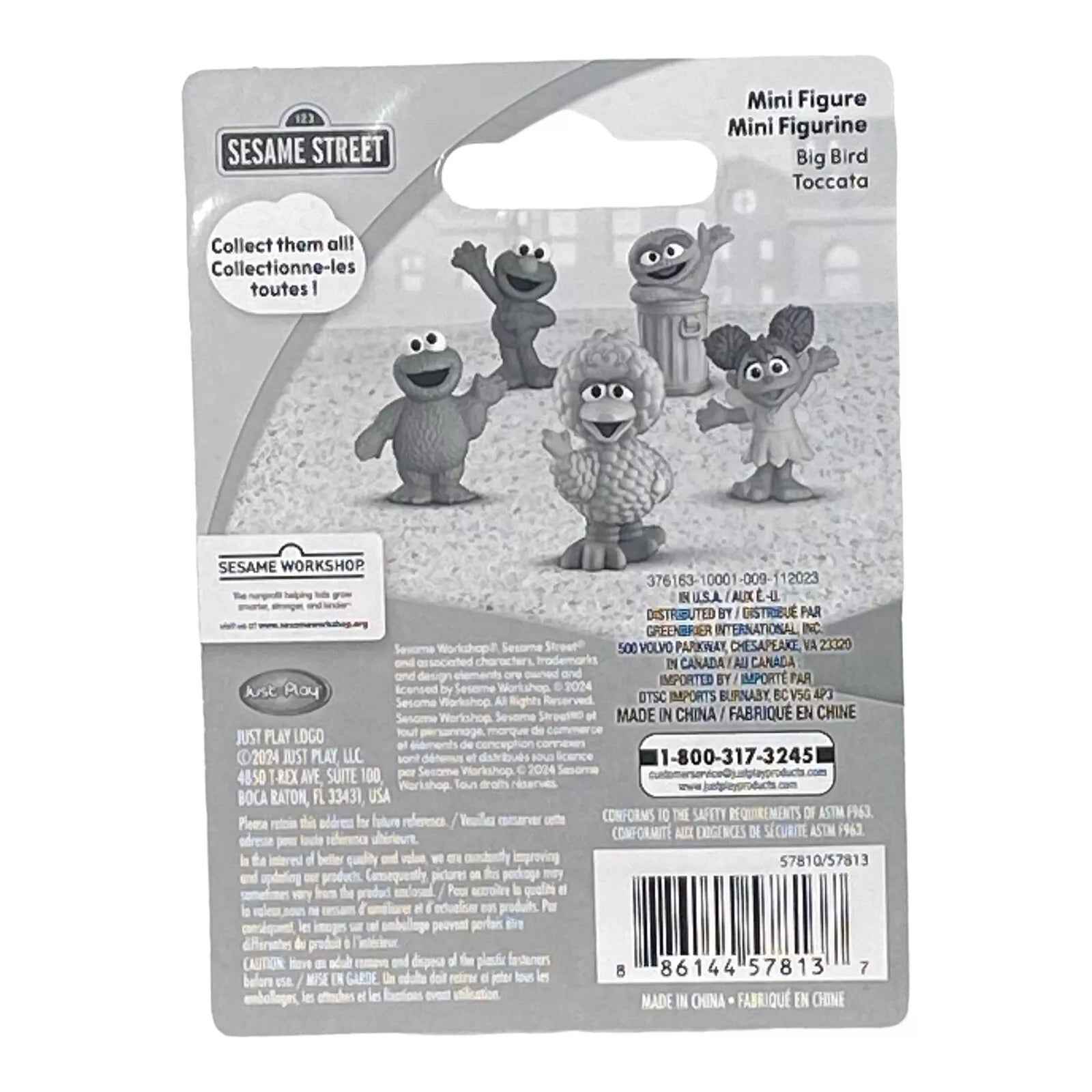 Big Bird Sesame Street Mini Figurine with Bonus Card