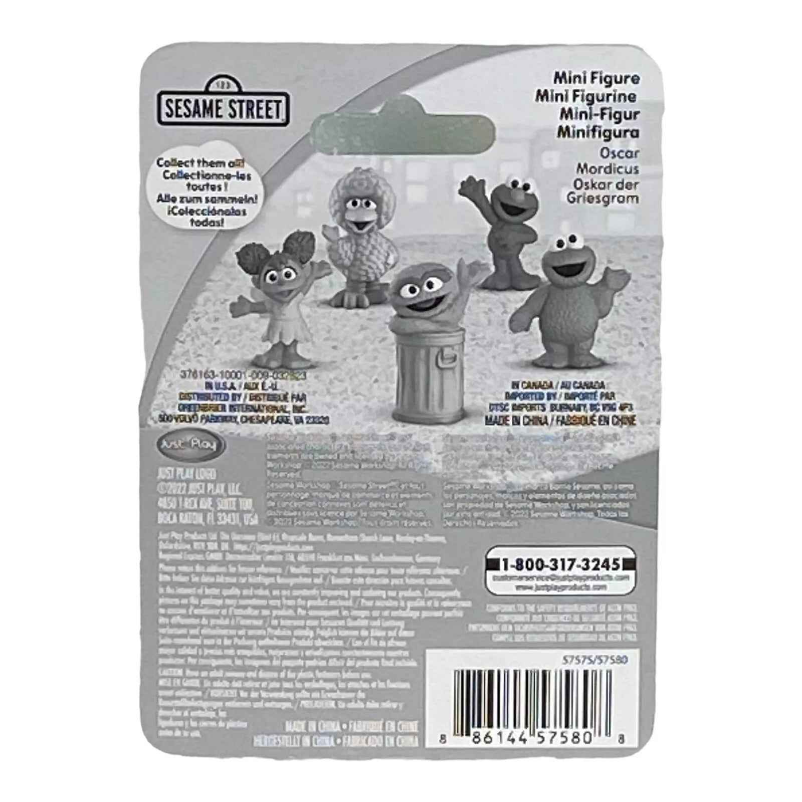 Oscar Mini Figure Cake Topper - Oscar Sesame Street