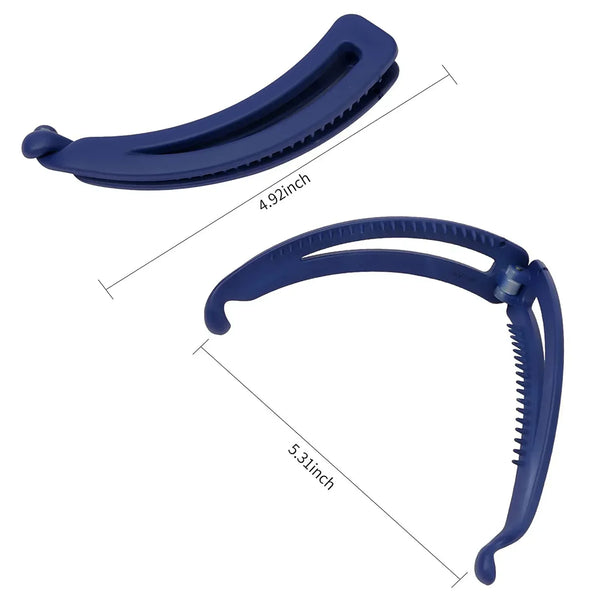 Matte Vintage Banana Clip for Curly Long Straight Short Hair Claw Women Girls Hair Styling Ponytail Holder Hairpin Clamp Grip