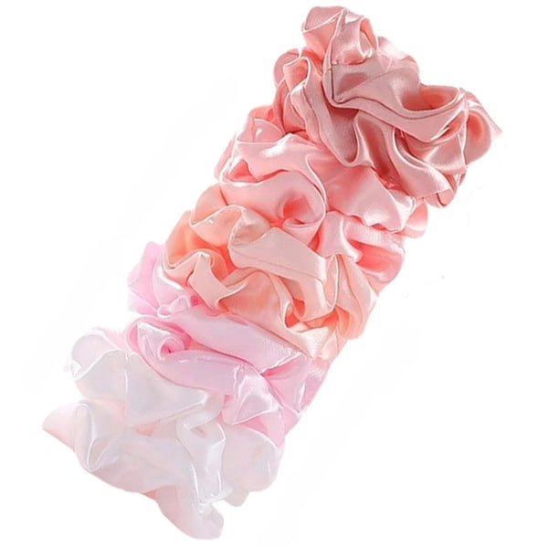 Satin Scrunchies Set for Women & Girls – 25/10/6 Pcs Elastic Hair Bands | Soft Silk Ponytail Holders & Fashion Hair Accessories