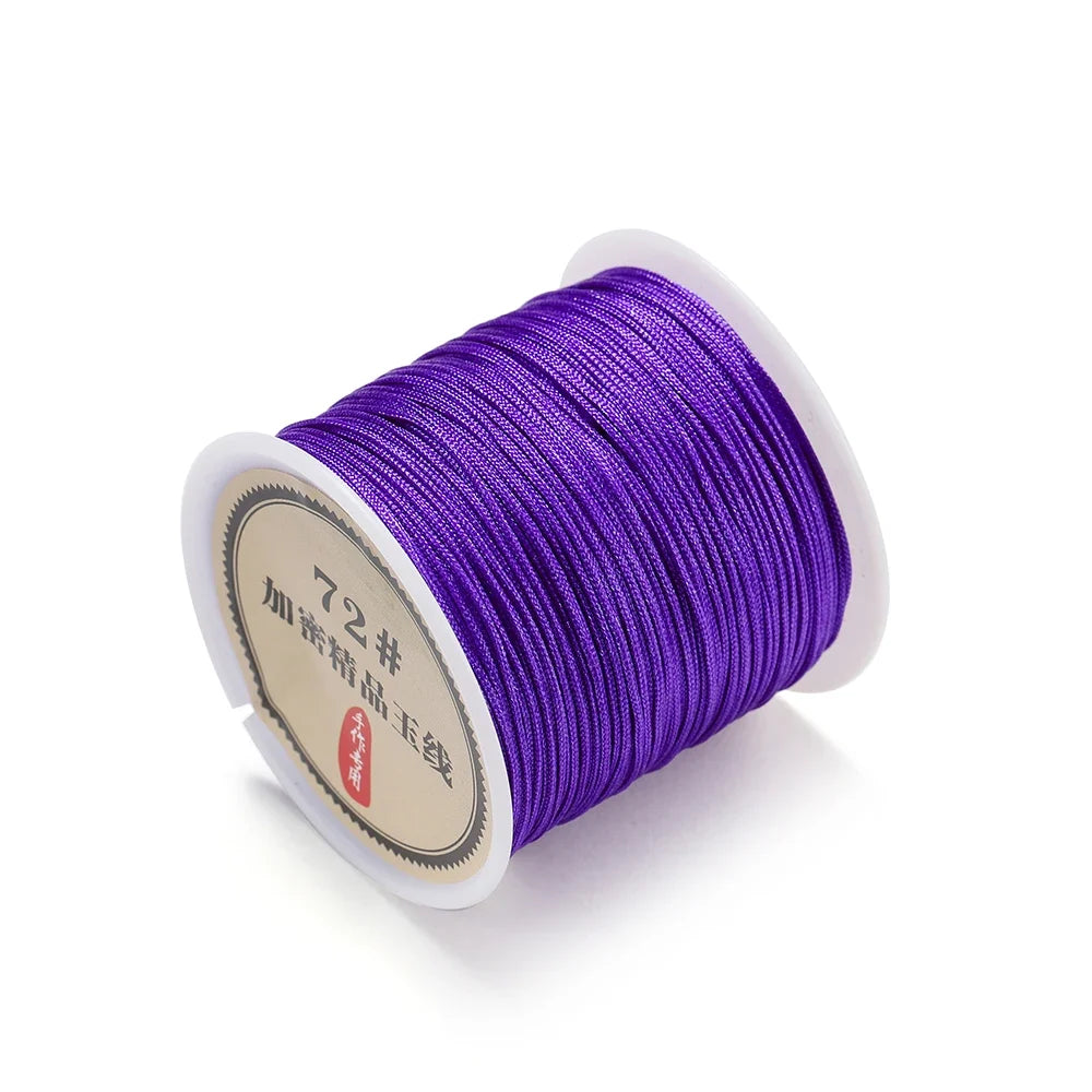 10/50M 0.8mm Nylon Thread Cord – DIY Chinese Knot, Bracelet, Tassel & Shamballa Braided String for Jewelry Making