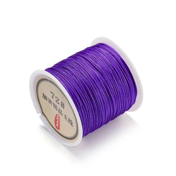 10/50M 0.8mm Nylon Thread Cord – DIY Chinese Knot, Bracelet, Tassel & Shamballa Braided String for Jewelry Making