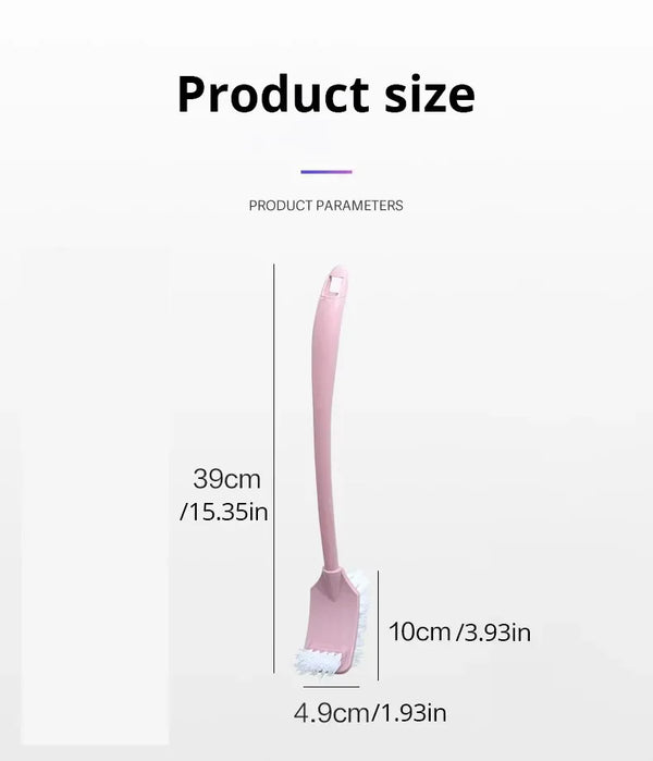 Multi-Function Double-Head Toilet Brush – Soft Hair Long Handle Cleaner