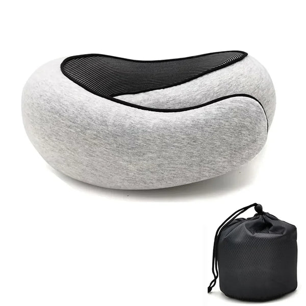 Travel Neck Pillow – U-Shaped Memory Foam Snail Style Neck Support