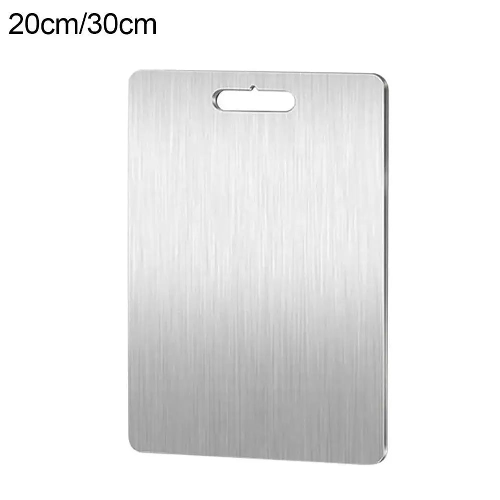 NEW Titanium Cutting Boards For Kitchen Steel Cutting Board 304 Steel Double-Sided Food Grade Cutting