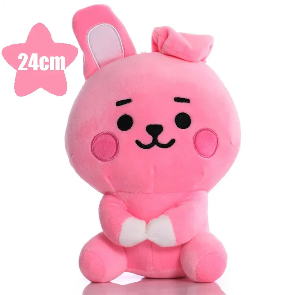 B-T-21 Plush Toy Set – Cute Cartoon Animal Keychain & Backpack Pendant, Soft Stress Relief Toy & Friend Gift