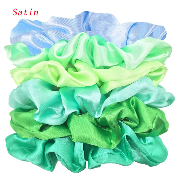 Satin Scrunchies Set for Women & Girls – 25/10/6 Pcs Elastic Hair Bands | Soft Silk Ponytail Holders & Fashion Hair Accessories