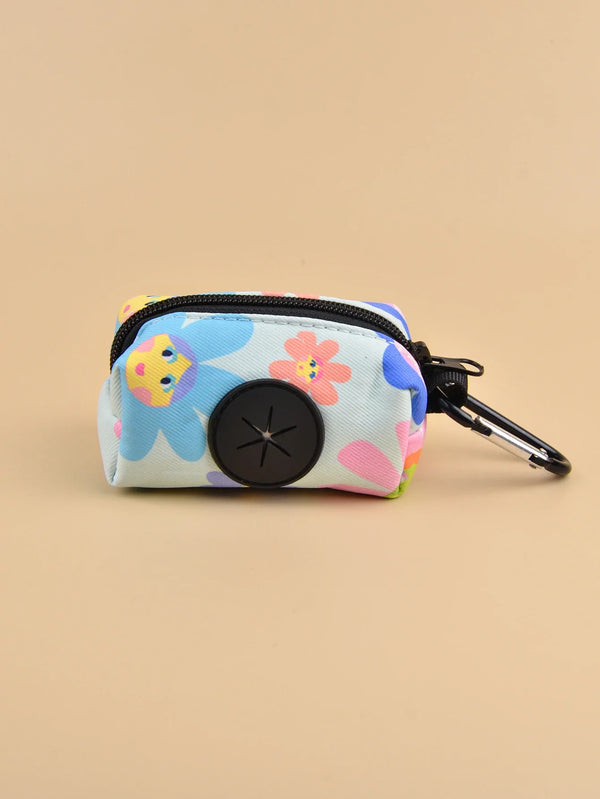 Cute Valentine’s Day Pet Poop Bag Holder – Clip-On Dispenser for Dog Leash (Bags Not Included)