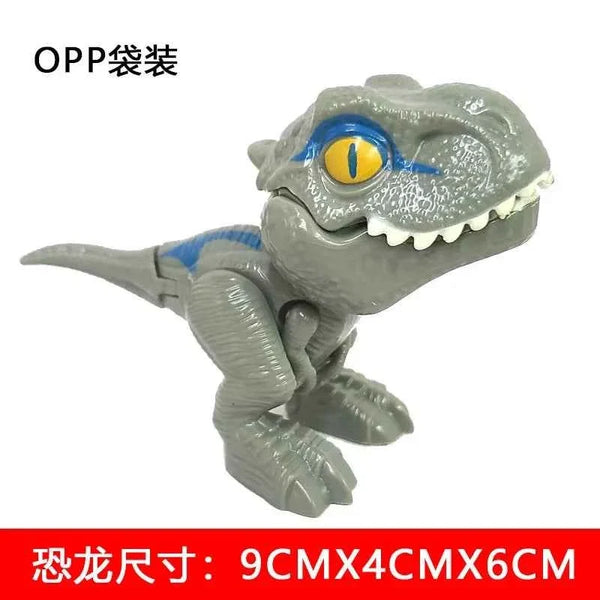 Jurassic Finger Dinosaur  Tyrannosaurus Model Toys for Kids Finger Biting Dinosaurs Movable Joints Dinosaur Toy for Boy Gift