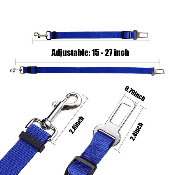 Adjustable Nylon Dog Car Seat Belt Safety Strap