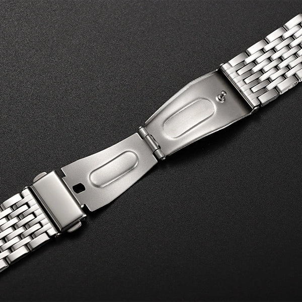 Stainless Steel Watchband Premium Bracelet Straps 18mm 20mm 22mm Universal Metal Watch Band Folding Buckle for Seiko for Rolex