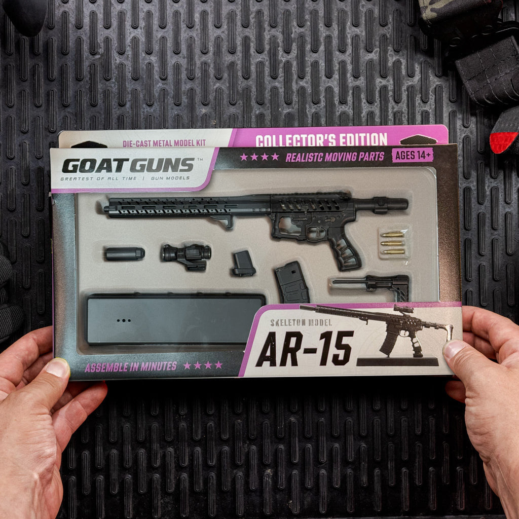 1/3 Scale Diecast AR15 Skeleton Model, Black
