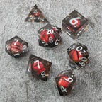 Smaug's Eye |  7 Piece Moving Eye DnD Dice Set | Acrylic RPG Gaming Dice - Collectors World Toys