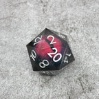 Smaug's Eye | Giant D20 Moving Eye DnD Dice | Acrylic RPG Gaming Dice - Collectors World Toys