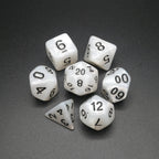 Snowy Owl - 7 Piece DnD Dice Set | Acrylic RPG Gaming Dice - Collectors World Toys