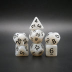 Snowy Owl - 7 Piece DnD Dice Set | Acrylic RPG Gaming Dice - Collectors World Toys