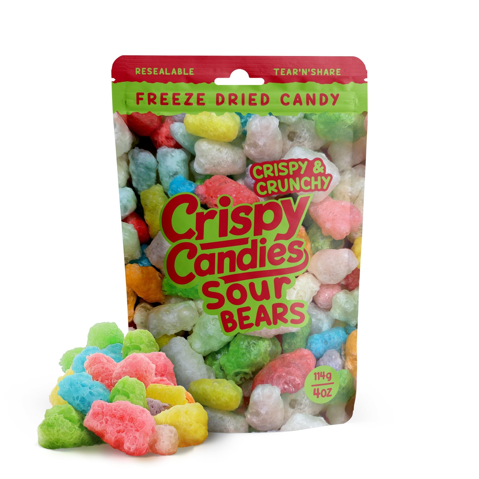 Crispy Candies - Sour Bears Freeze Dried Candy 114g Main image