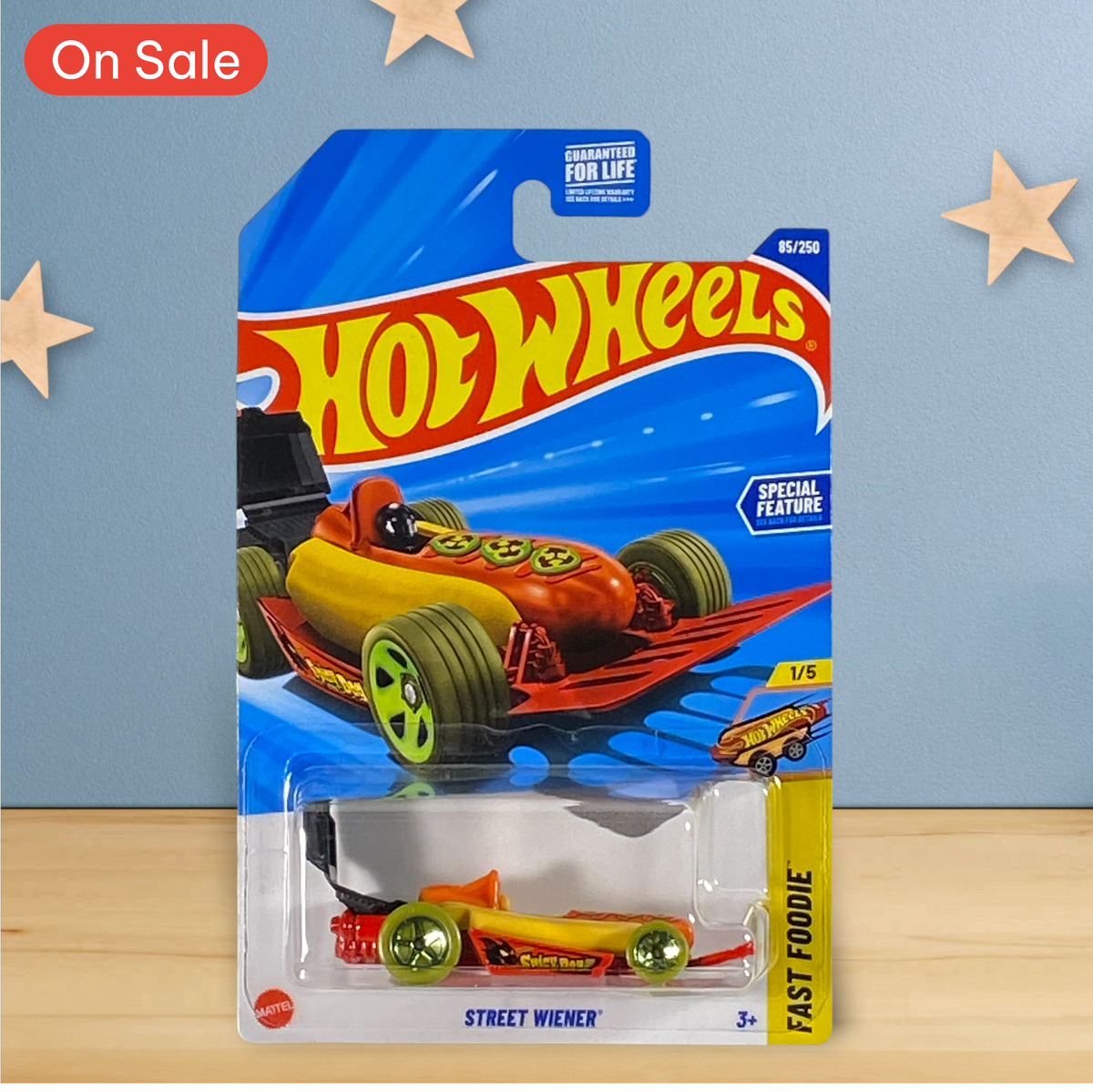 Hot Wheels Street Wiener - Black Grill - Fast Foodie Series 1/5