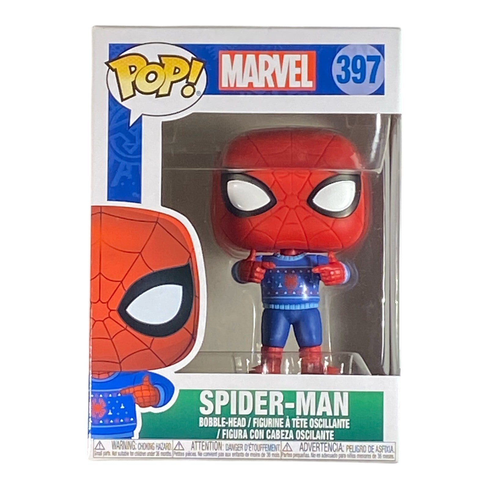 Marvel Holiday Spider-Man Ugly Sweater Funko Pop! Vinyl Figure #397