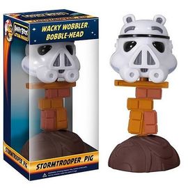 Funko Wacky Wobbler: Angry Birds Star Wars - Stormtrooper Pig (2013 Release) Main image