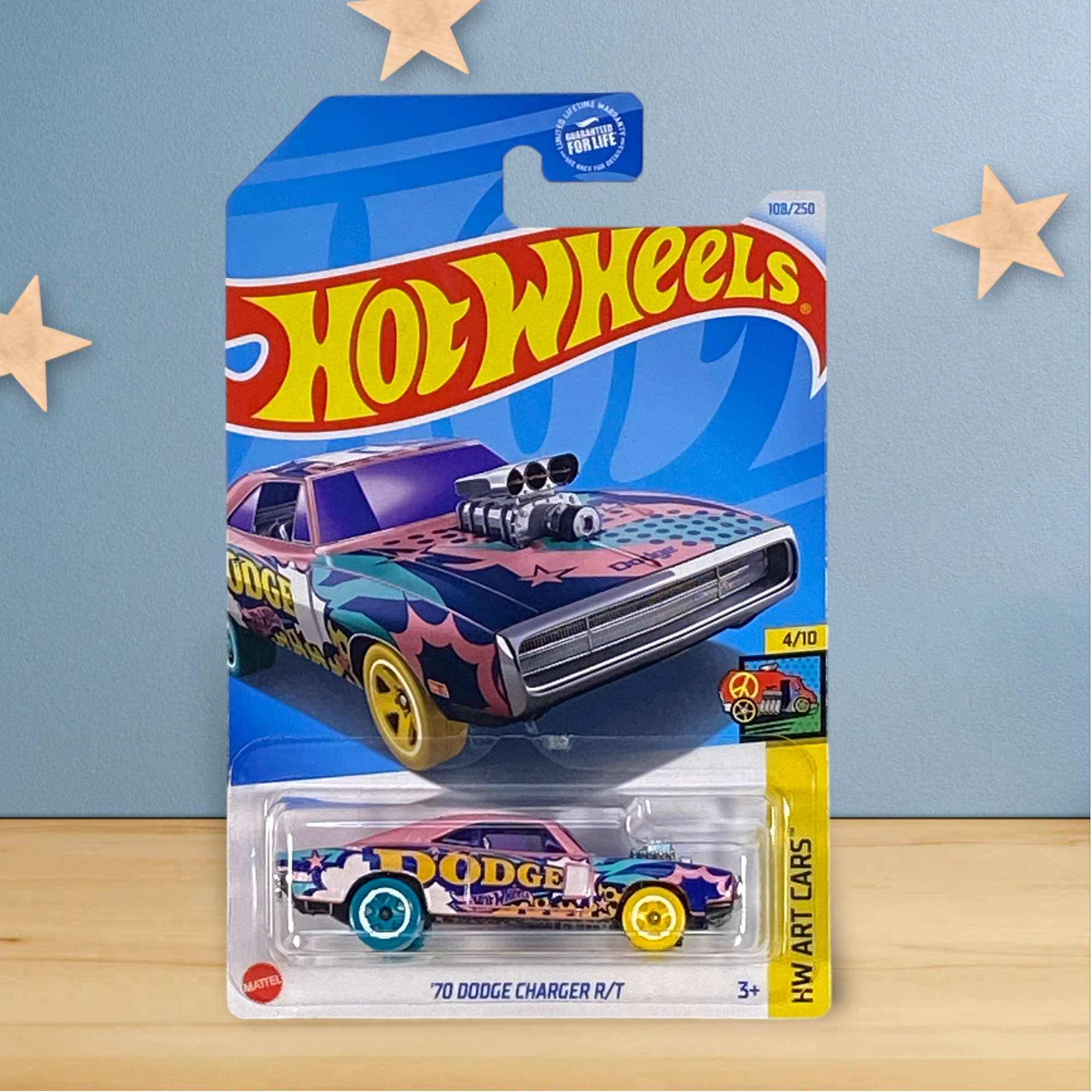 Hot Wheels '70 Dodge Charger R/T - Art Cars Series 4/10