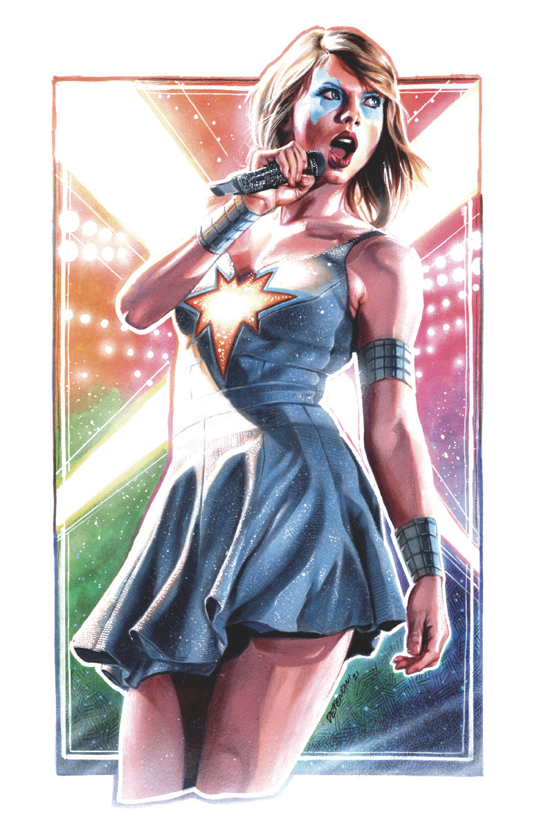 [CHROME] FEMALE FORCE TAYLOR SWIFT UNKNOWN COMICS STEVEN DEFENDINI EXCLUSIVE VIRGIN VAR (03/27/2024) Main image