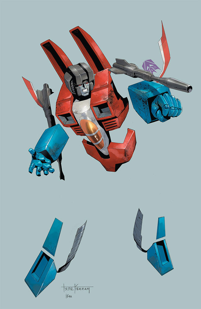 Transformers #18 Unknown Comic Tyler Kirkham Negative Space Virgin Var (03/12/2025) - Collectors World Toys Hover Image