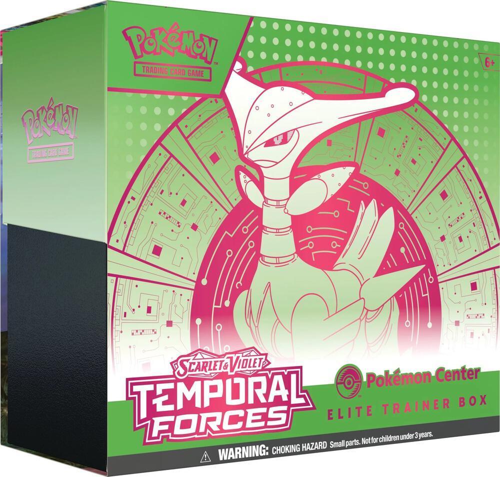 Scarlet & Violet: Temporal Forces - Elite Trainer Box (Iron Leaves) (Pokemon Center Exclusive) Main image