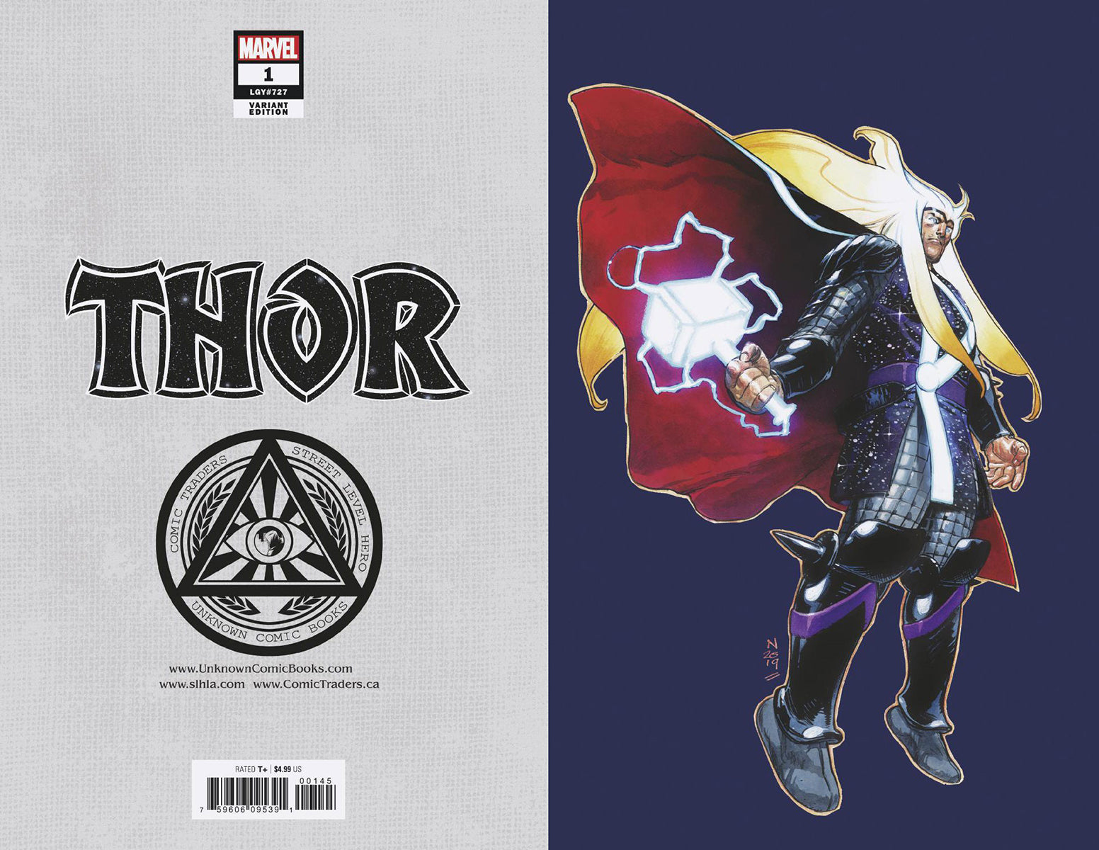 THOR #1 UNKNOWN COMICS EXCLUSIVE 3RD PTG VIRGIN VAR (09/09/2020) - Collectors World Toys