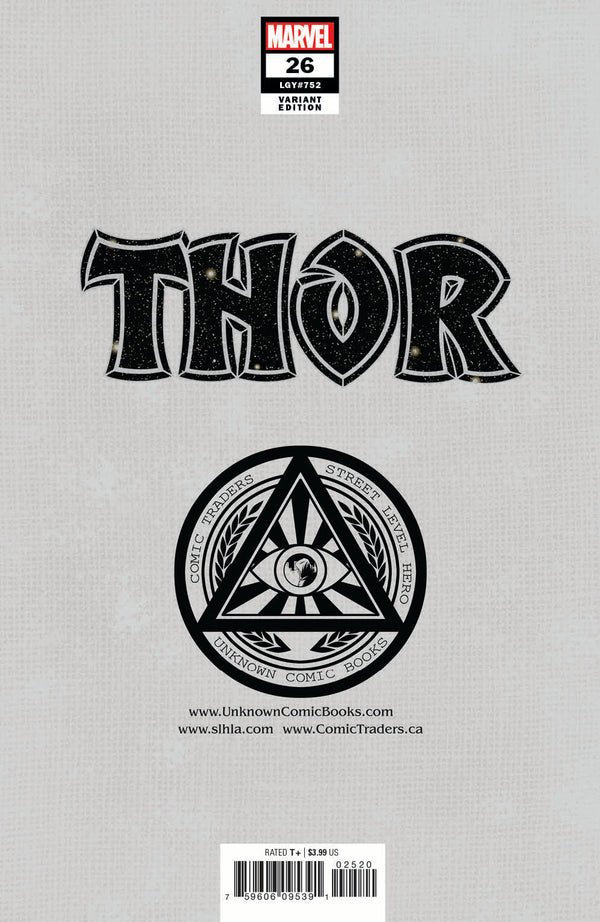 THOR #26 UNKNOWN COMICS TYLER KIRKHAM EXCLUSIVE VIRGIN VAR (06/08/2022) - Collectors World Toys