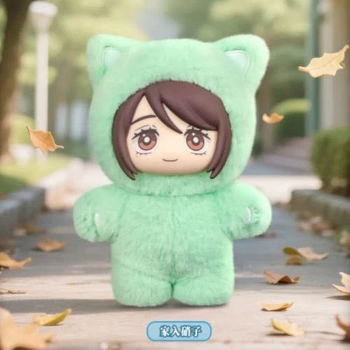 Jujutsu Kaisen Cat Ear Plushie Series Keychains Gift Blind Box (1 Blind Box)