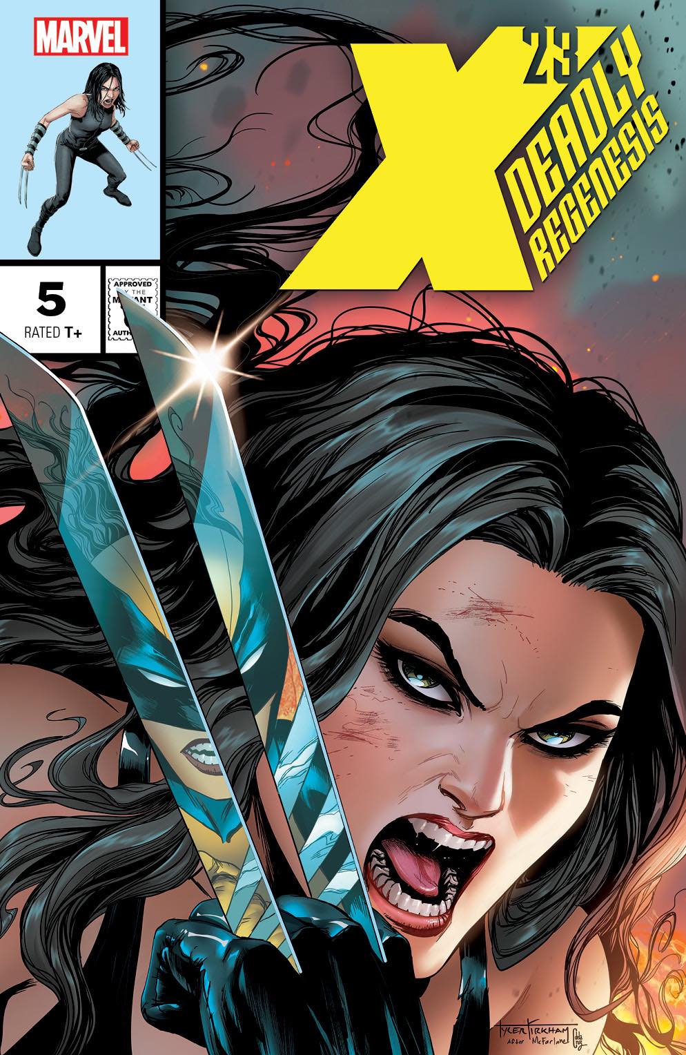 [Signed by Tyler Kirkham] X-23: DEADLY REGENESIS #5 UNKNOWN COMICS TYLER KIRKHAM EXCLUSIVE VAR - Collectors World Toys