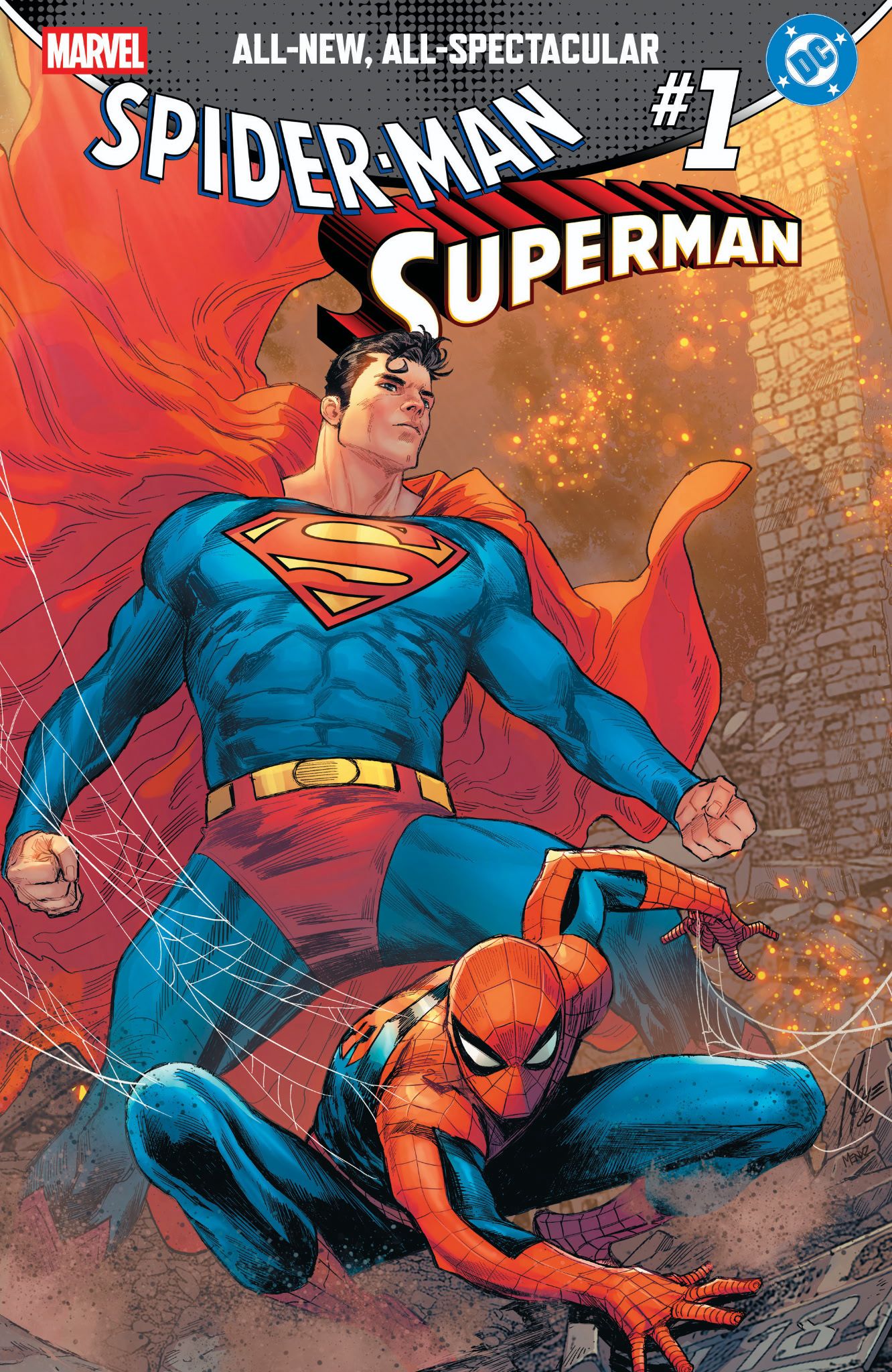 SUPERMAN SPIDER-MAN #1 MARCO CHECCETTO EXCLUSIVE VAR (03/25/2026) Main image