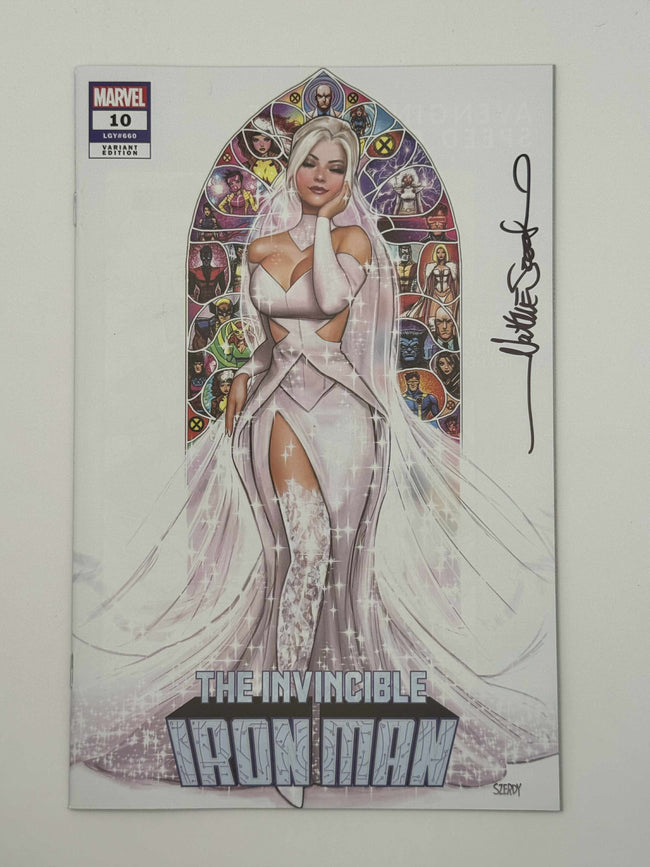 [Signed by Nathan Szerdy] INVINCIBLE IRON MAN #10 [FALL] UNKNOWN COMICS NATHAN SZERDY EXCLUSIVE VAR [IN STOCK] - Collectors World Toys Hover Image