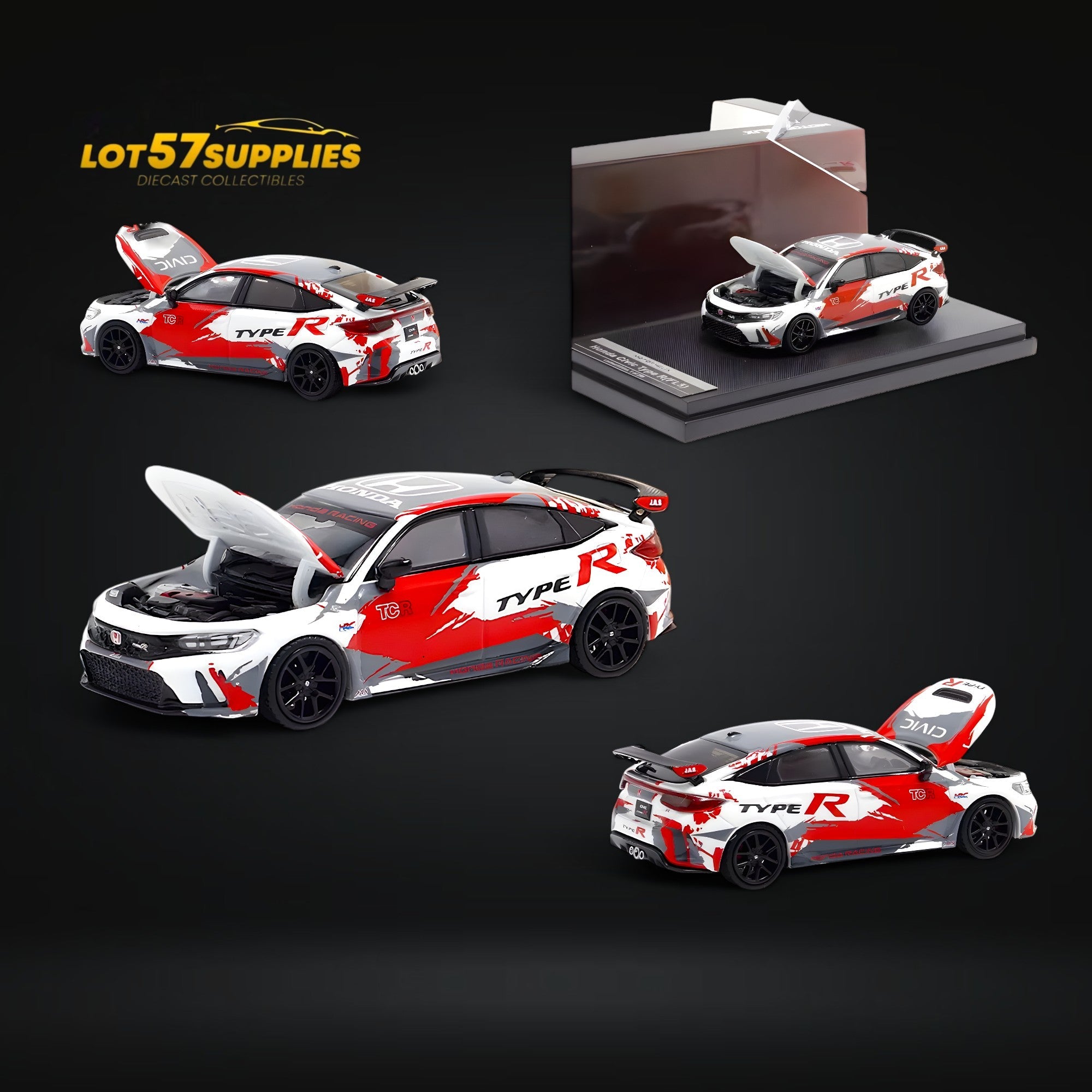 MOTORHELIX Honda Civic Type R FL5 TRC Livery 1:64 Main image