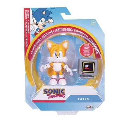 Sonic the Hedgehog 4" Action Figure - Select Figure(s) Tails with power sneakers item box