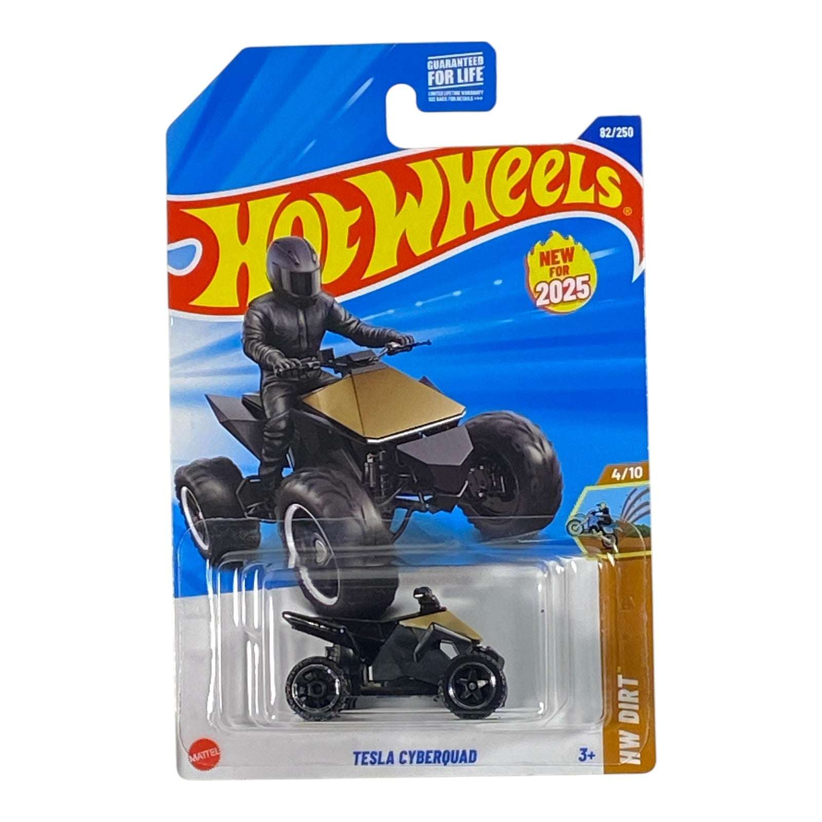 Hot Wheels Tesla Cyberquad - Gold - HW Dirt Series 4/10 Main image