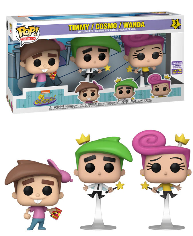 Pop! Television: The Fairly OddParents - Timmy / Cosmo / Wanda (3-Pack) Main image