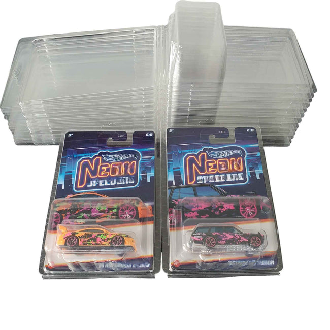 10 Pack Protector Case Clamshell For Hot Wheels Mainline Hover Image
