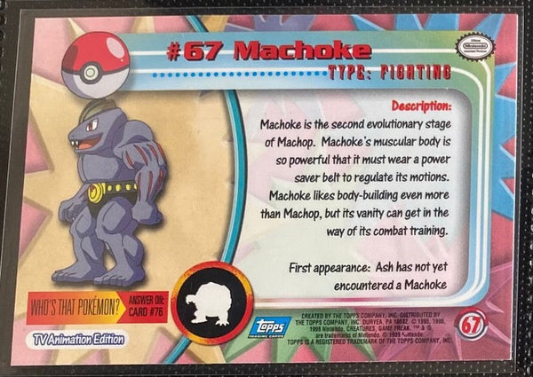 Machoke (67) [Topps TV Animation Edition Series 1 (Fourth Print)]
