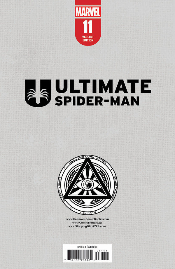 ULTIMATE SPIDER-MAN #11 UNKNOWN COMICS KAARE ANDREWS EXCLUSIVE VIRGIN VAR (11/20/2024) - Collectors World Toys