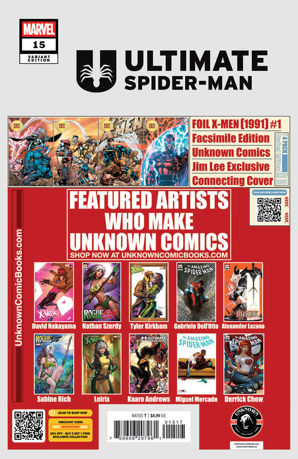 Ultimate Spider-man #15 Unknown Comic Mirka Andolfo Exclusive Virgin Var (03/26/2025) - Collectors World Toys
