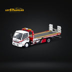 Unique Model Hino 300 Dutro Flatbed Flatbed Tow Truck in WORLD CHAMPION Livery 1:64 - Collectors World Toys