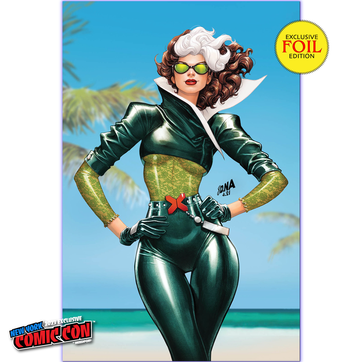 [FOIL] UNCANNY AVENGERS #2 [FALL] UNKNOWN COMICS DAVID NAKAYAMA EXCLUSIVE FOIL NYCC VIRGIN VAR (10/25/2023) - Collectors World Toys Main image