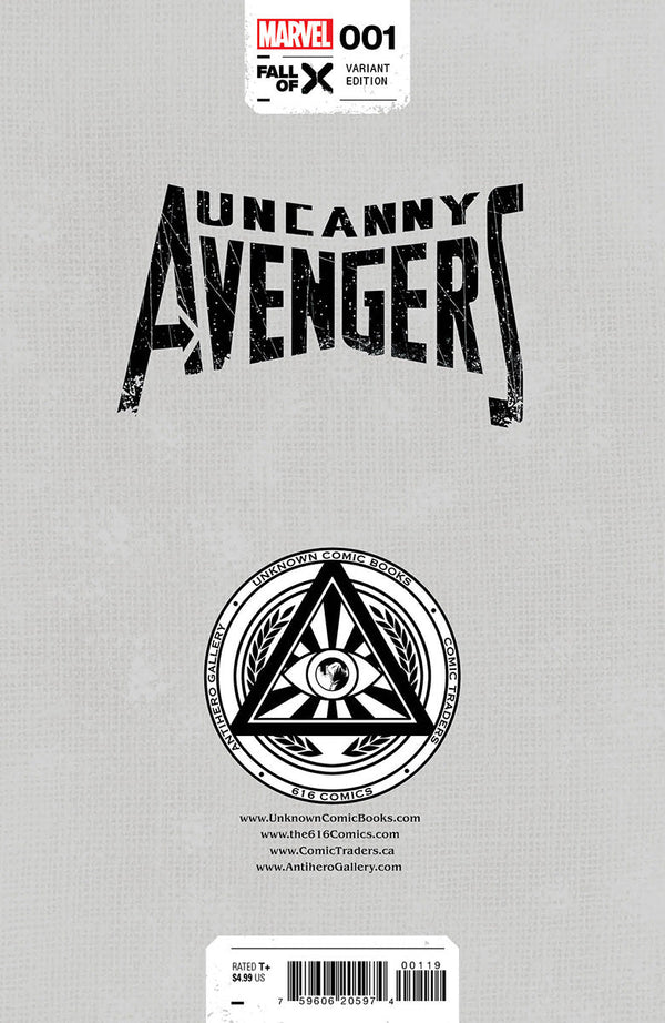 Uncanny Avengers #1 [G.O.D.S., Fall] Unknown Comics R1C0 Exclusive Var (08/16/2023) - Collectors World Toys