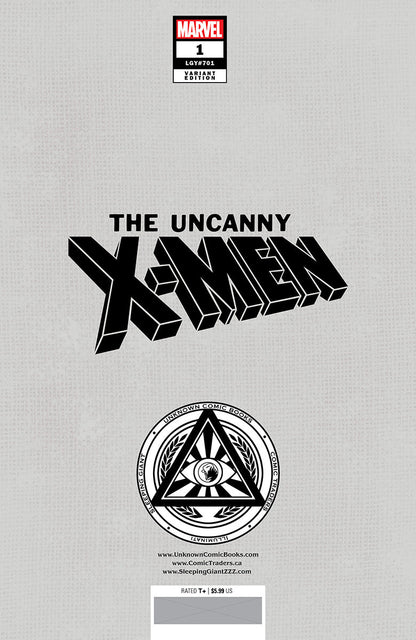 Uncanny X-Men #1 Unknown Comics Nathan Szerdy Exclusive Virgin Var (08/07/2024) - Collectors World Toys